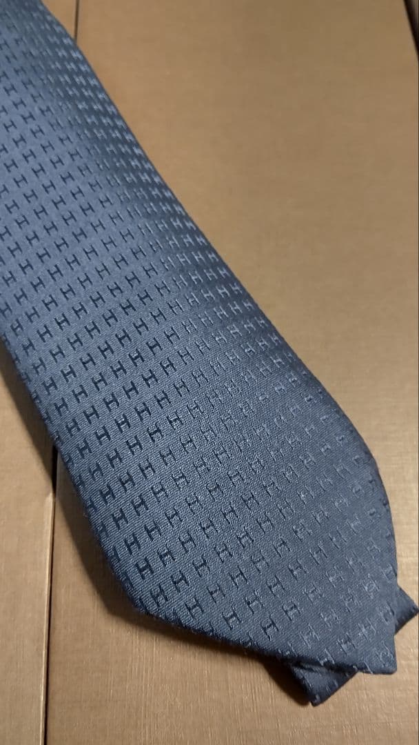 shopsへ移行【HERMES】 エルメス①［ネクタイ］H柄　ファソネ