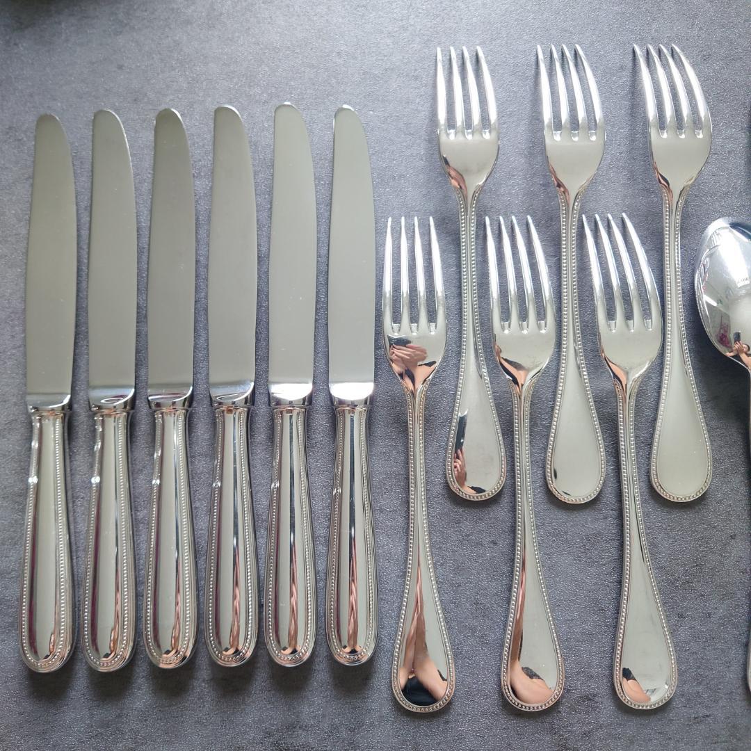 美品 クリストフル パール デザートサイズ 18点