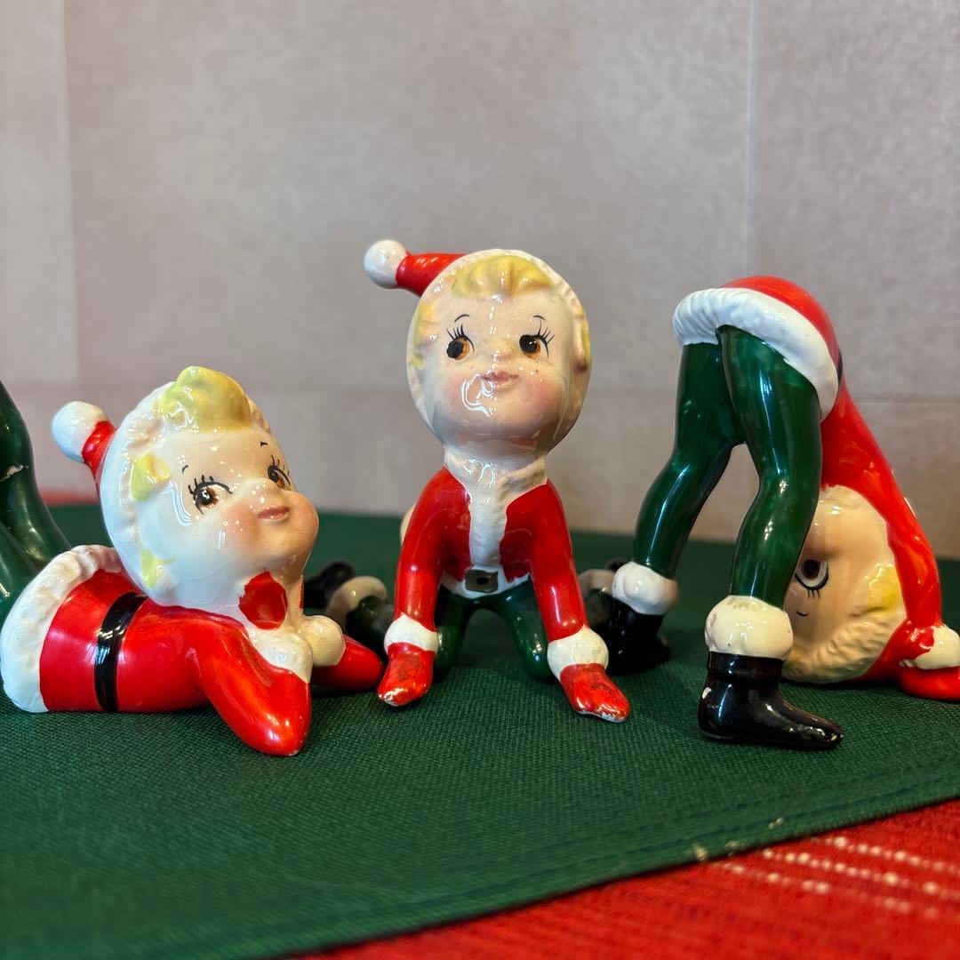 クリスマスタンブリングピクシー　サンタガール　1960年代　ヴィンテージ