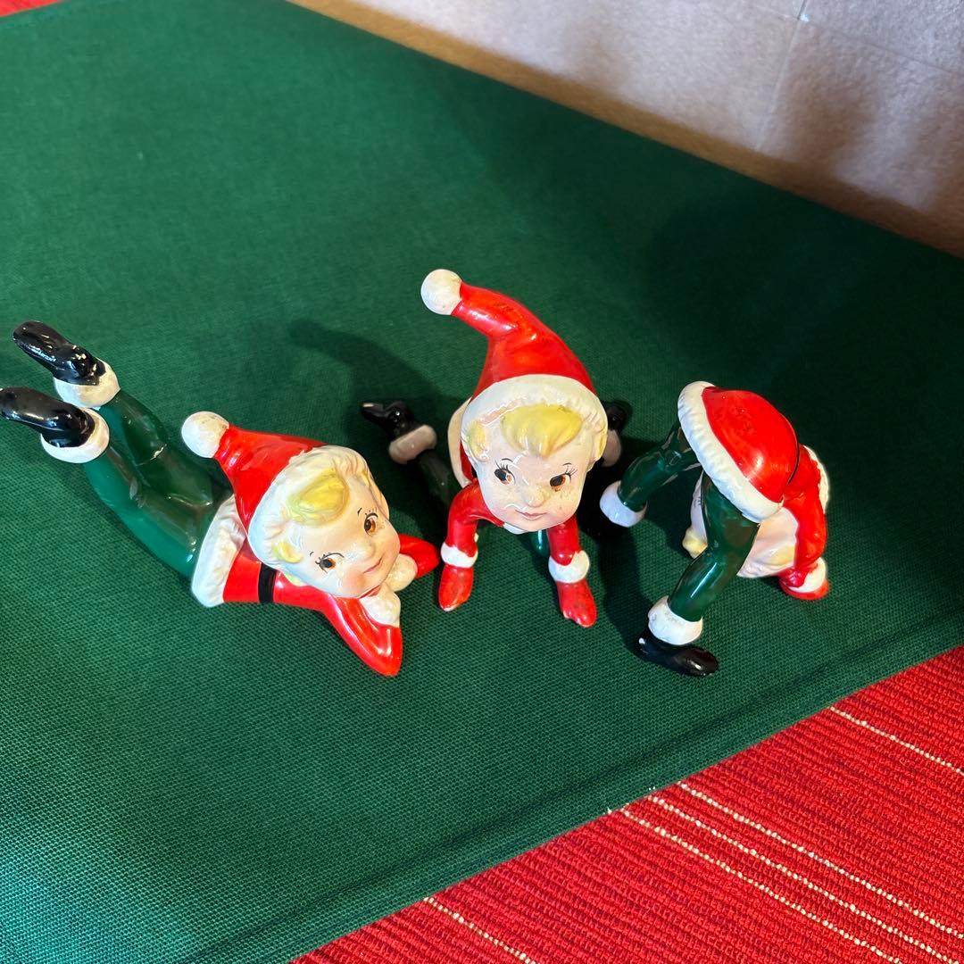 クリスマスタンブリングピクシー　サンタガール　1960年代　ヴィンテージ