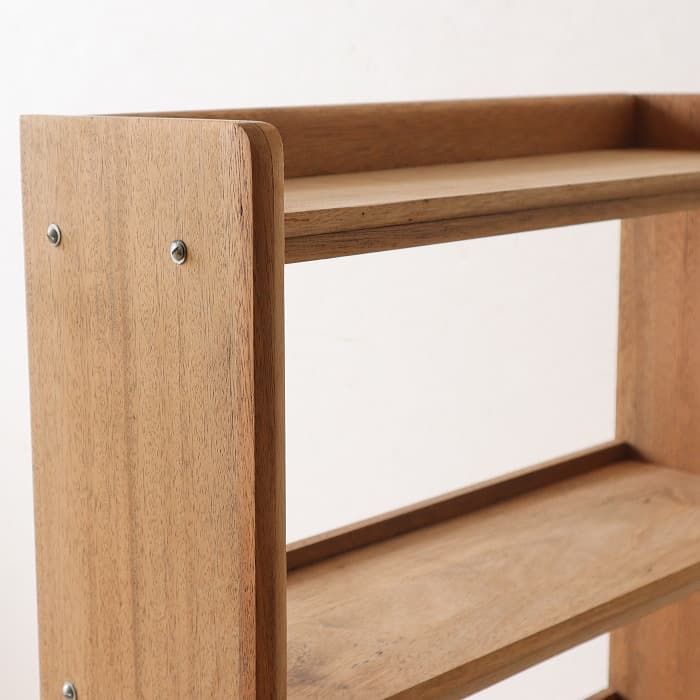 アンティーク 本棚 書棚 無垢材 無塗装 ラワン 古家具 昭和レトロ