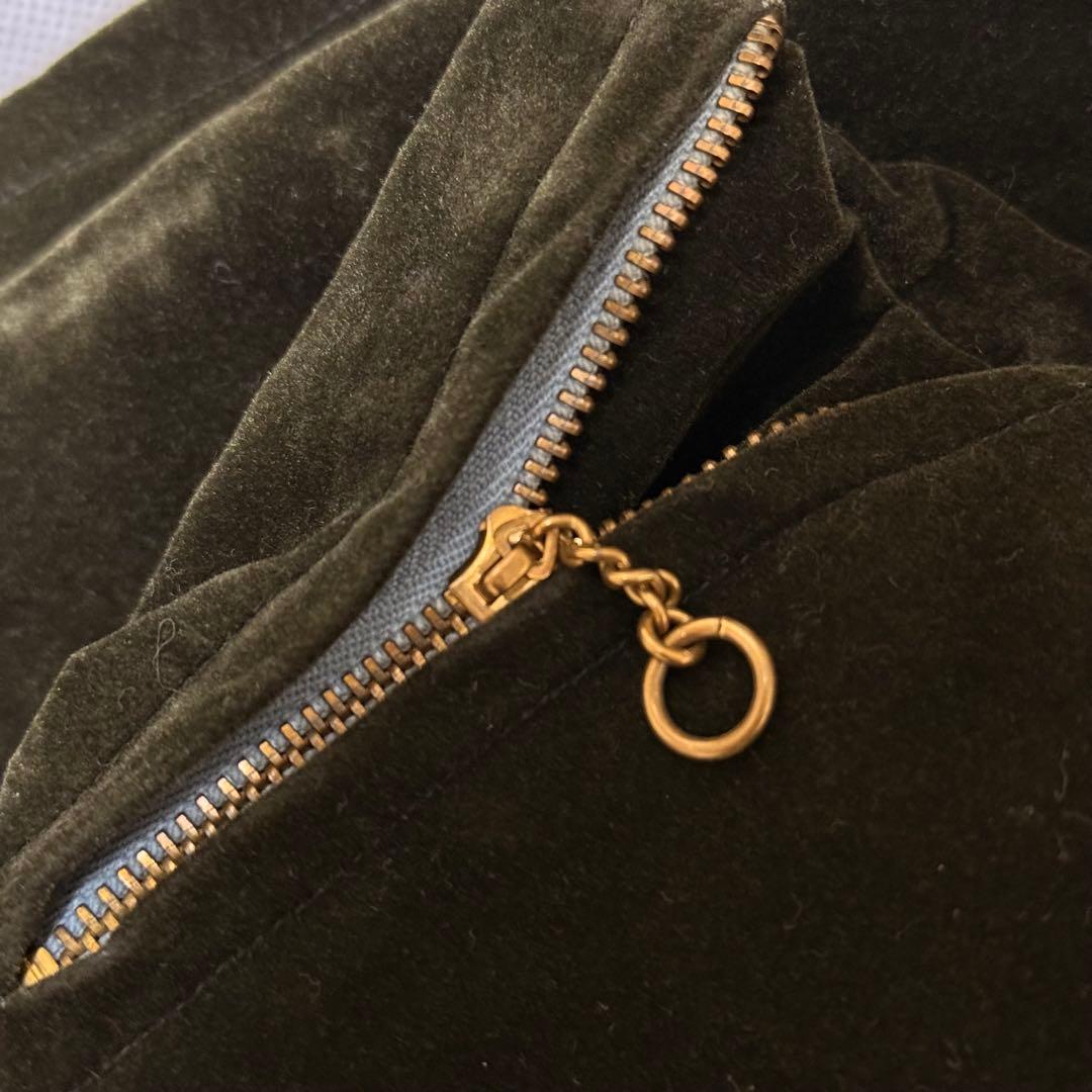 ヴィンテージ ベロア スーベニアジャケット プルオーバー 推定60sベトジャン