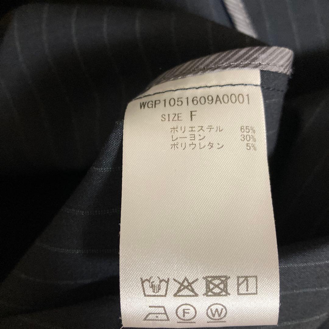 完売商品Whim Gazetteテーラーカラーノースリーブジャンプスーツネイビー