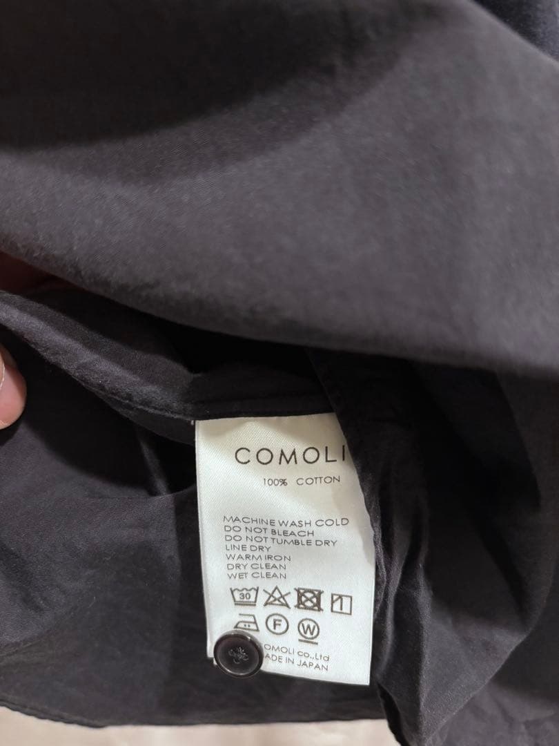 COMOLI コモリシャツ ネイビー　サイズ1