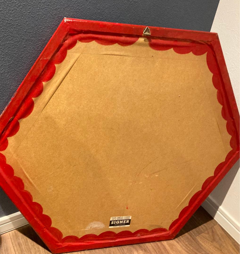 ヴィンテージ　ヒューガルデン アンティークサイン パブ ミラー 鏡