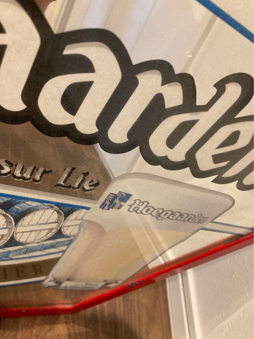 ヴィンテージ　ヒューガルデン アンティークサイン パブ ミラー 鏡