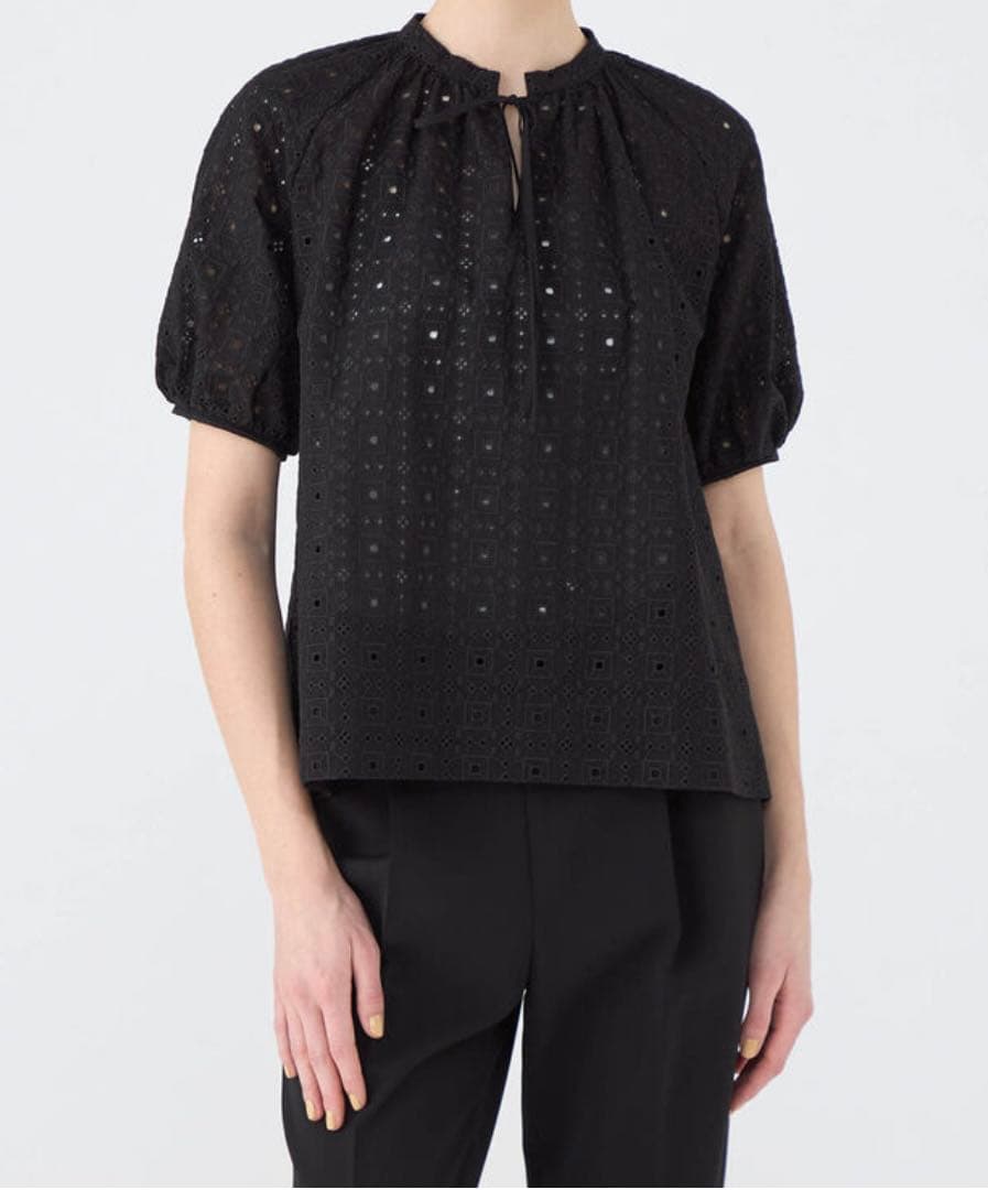 トゥモローランド ボイルスクエアエンブロイダリー パフスリーブブラウス 新品