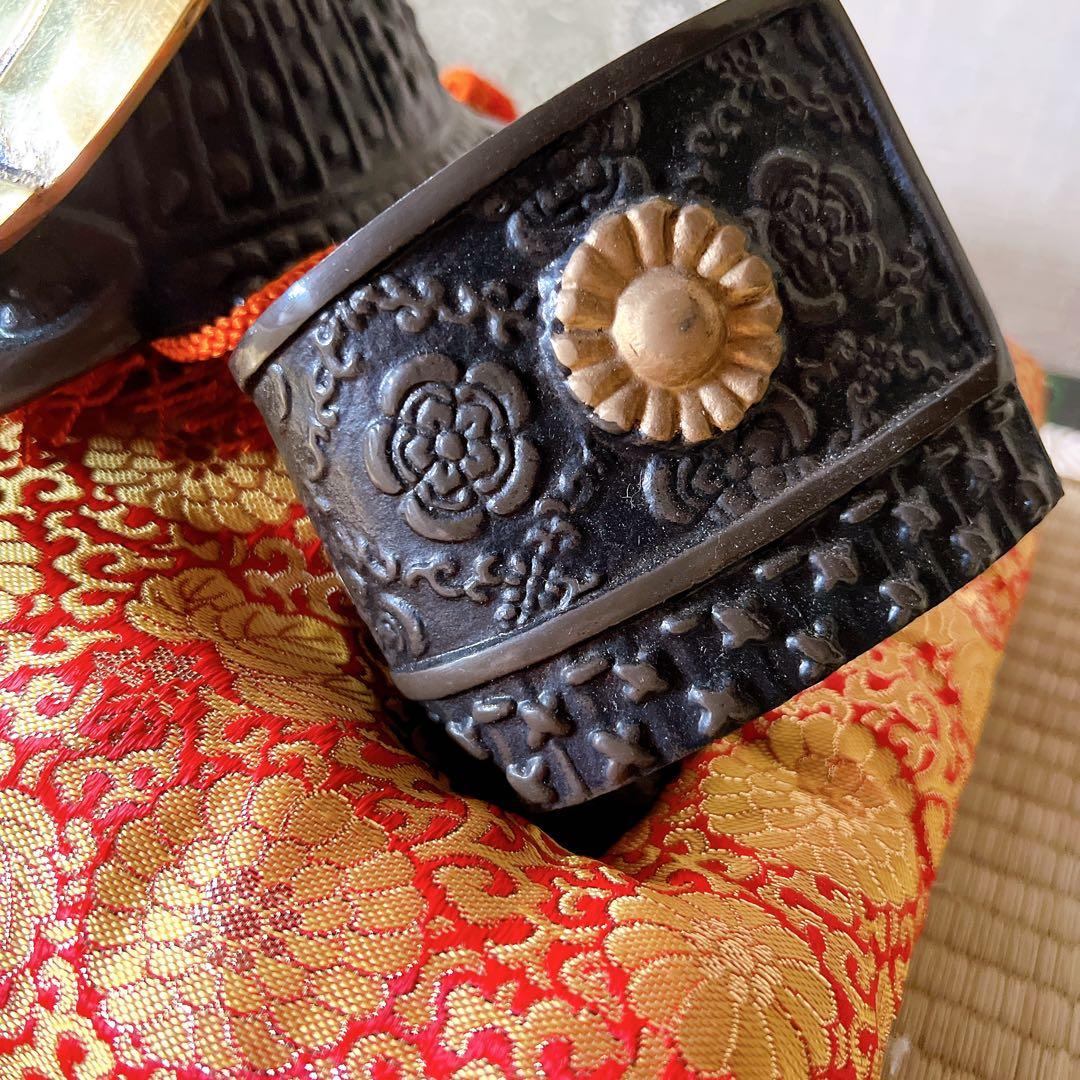 織田信長　兜飾り　端午の節句　出世兜　座布団付き