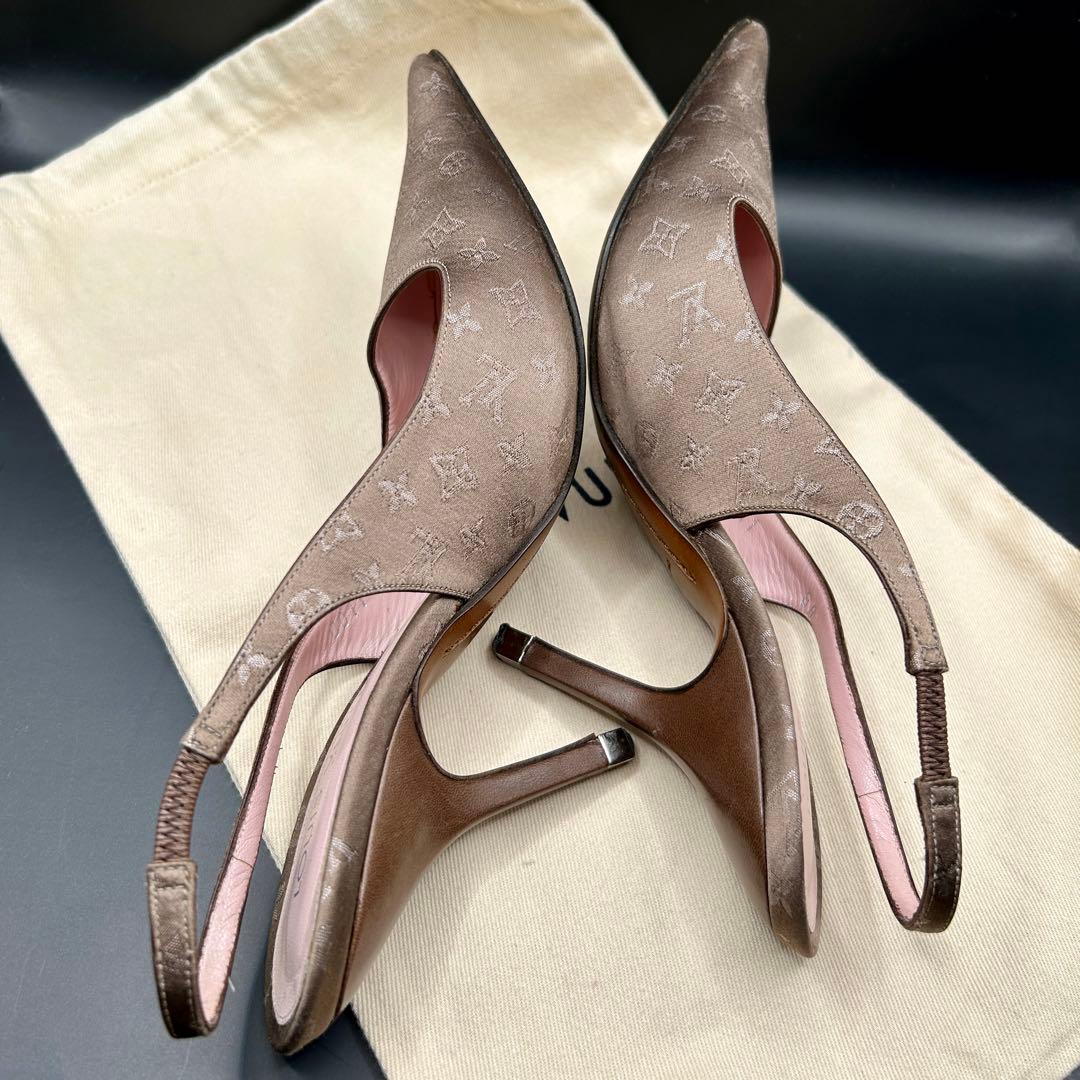 Louis Vuitton ルイヴィトン パンプス モノグラム スリングバッグ