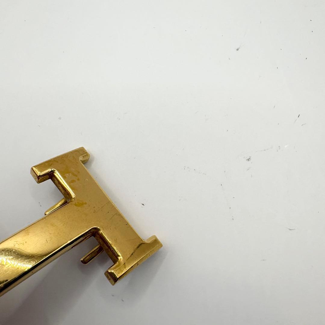 希少　HERMES Hバックル ゴールド ベルト用 バックルのみ 美品