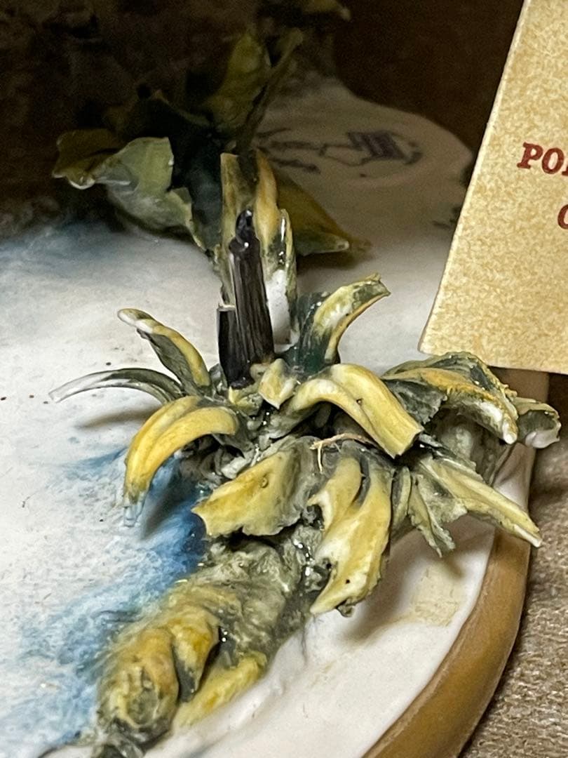 カポディモンテ　置物　画家　アーティスト　絵描き　ポーセリン