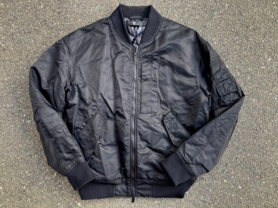 UNIQLO/MA-1/+J/ジルサンダー/ダウン/フライトジャケット/黒/M