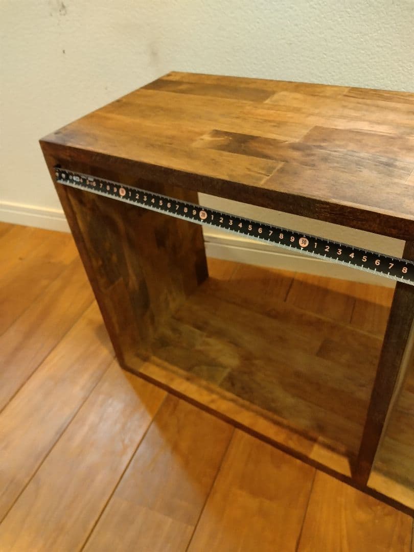 木製　ハンドメイド　オーダー　目の字　棚　ベンチ　ワトコオイル　机　テレビ台