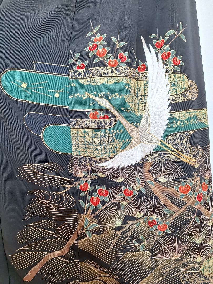 着物リメイクワンピース3646