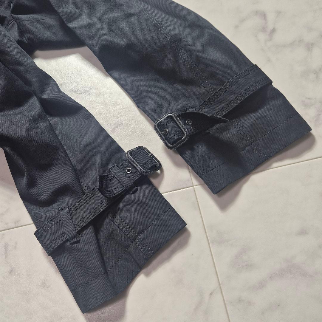 【美品 L】バーバリーブラックレーベル トレンチコート ノバチェック ブラック