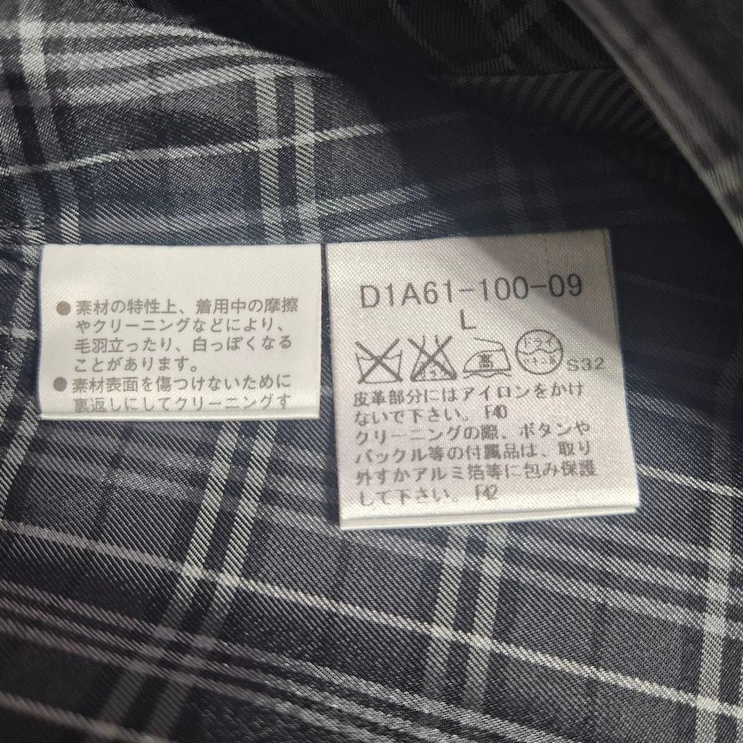 【美品 L】バーバリーブラックレーベル トレンチコート ノバチェック ブラック