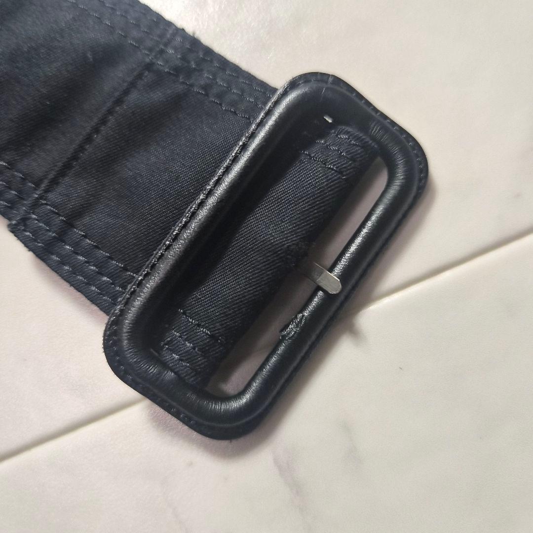 【美品 L】バーバリーブラックレーベル トレンチコート ノバチェック ブラック