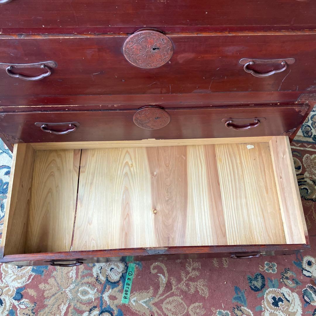 昭和レトロ 古家具 仙台箪笥 3分割 7段 引き出し箪笥 時代箪笥 古民家