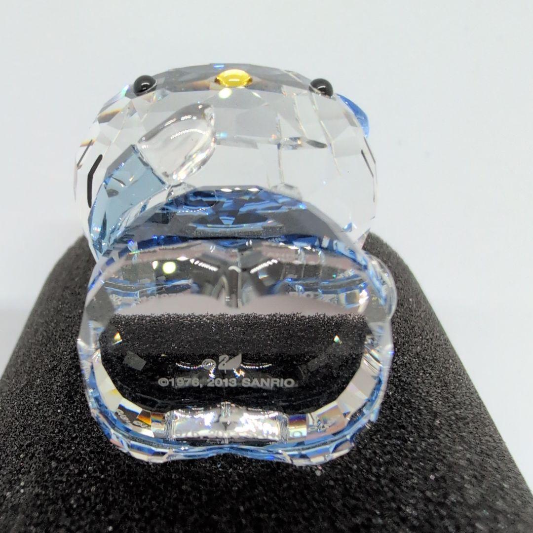 希少　スワロフスキー ハローキティ ブルー リボン 猫