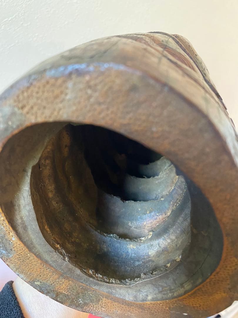 竹根彫刻 二体の人物像 約38cm1点 TA1165