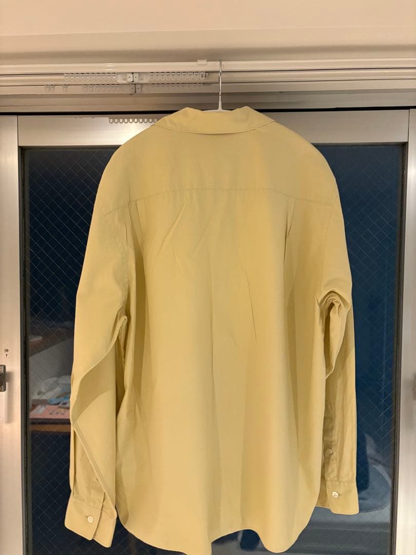 u*o様 AURALEE WASHED FINX TWILL SHIRT イエロ
