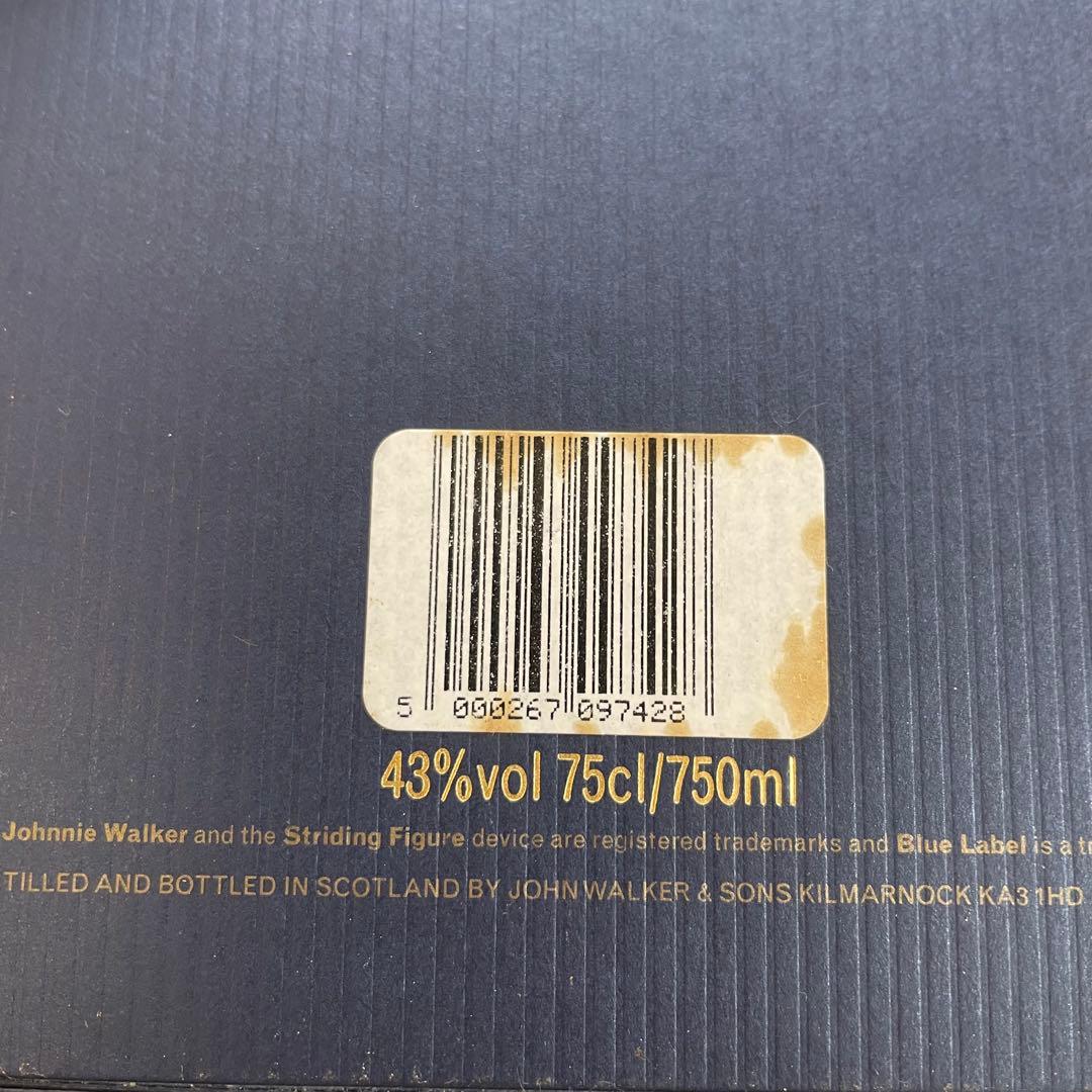 【未開栓・古酒】ジョニーウォーカー ブルーラベル 750㎖/43% 化粧箱入