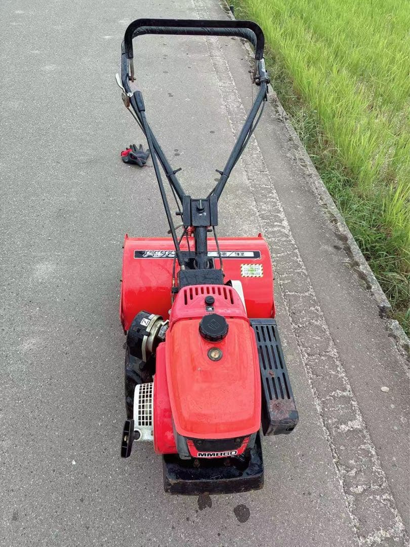 MMR80 赤い耕運機 ガソリンエンジン 引き取り限定