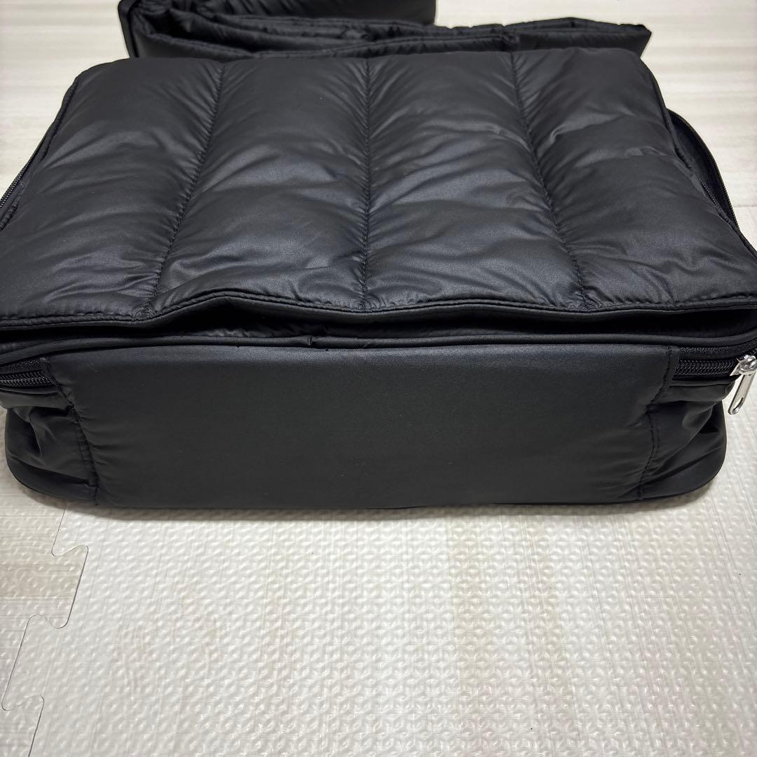 ブラック キルティング マザーズバッグ