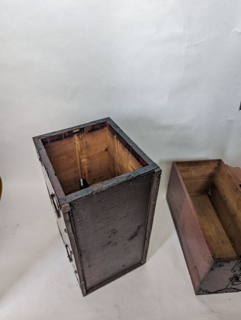 銭箱 古道具 アンティーク 小物入れ 貯金箱 古民具