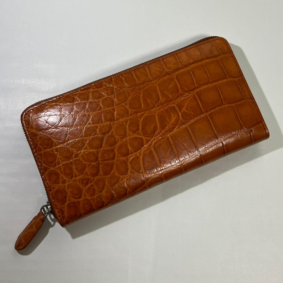 ★特別セール【新品・未使用】★大容量　クロコダイル 長財布 シャムワニ