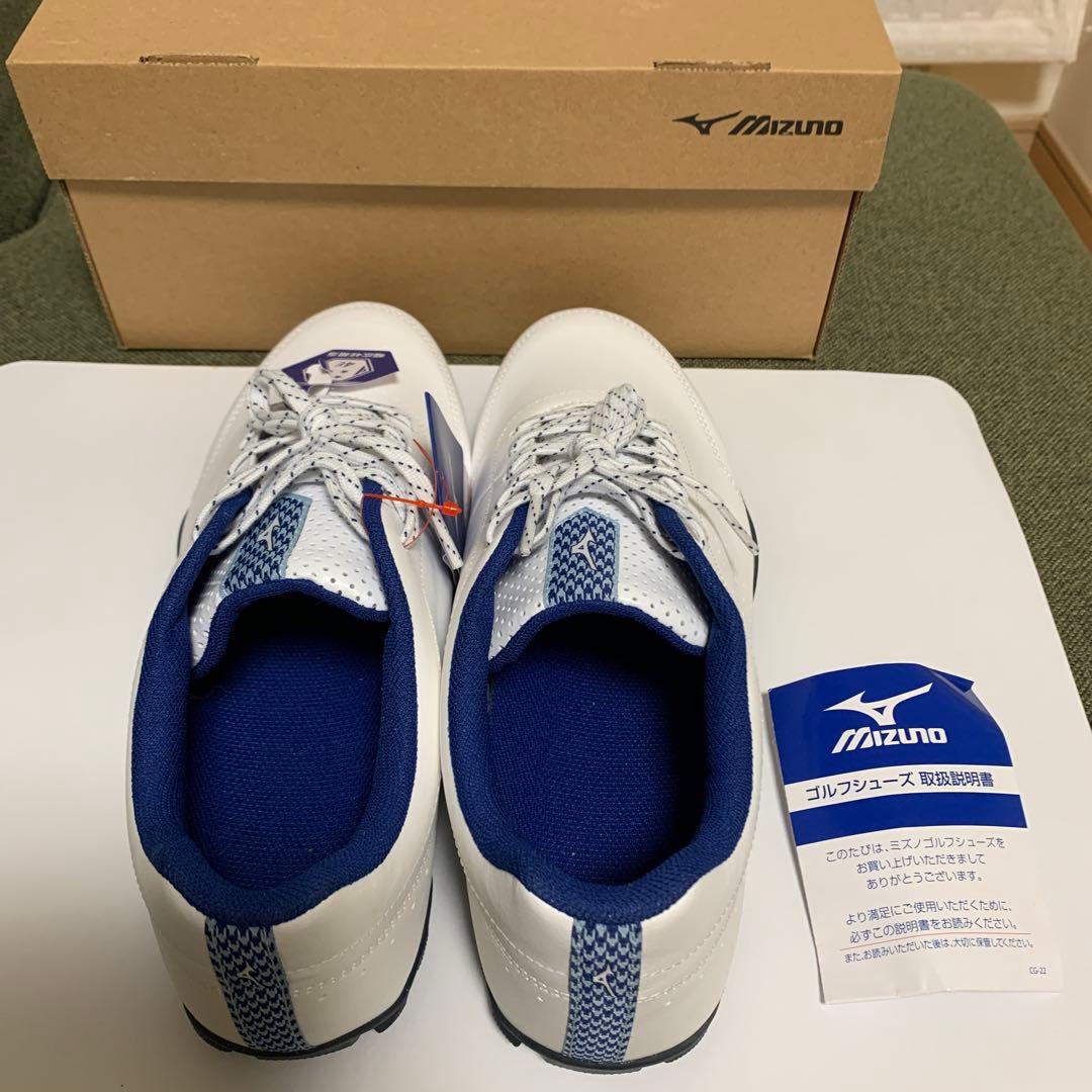 【新品未使用】ミズノ ゴルフシューズ 25㎝ ワイドスタイル ライト 4E 軽量