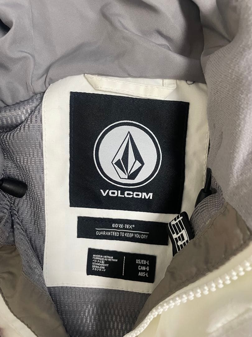 VOLCOM スノーボードウェア L ホワイト　ゴアテックス