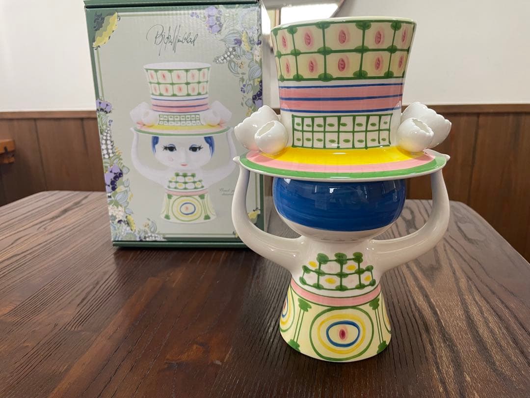 BJORN WINBLAD Lady with Hat フラワーベース グリーン