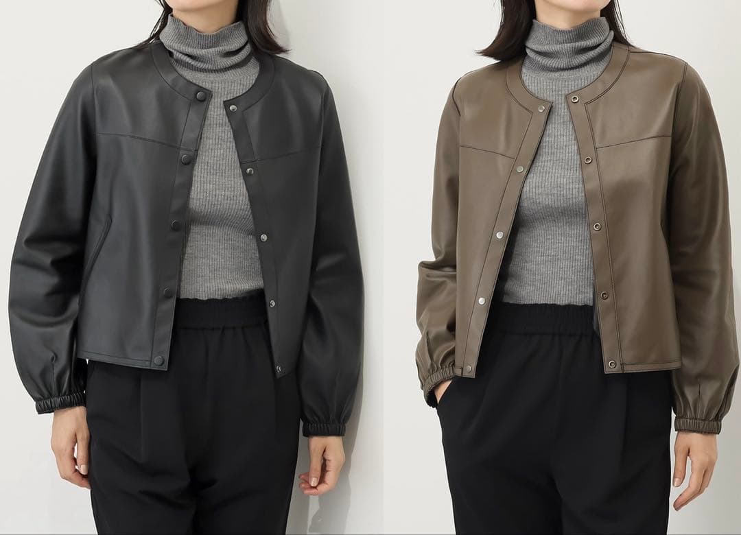 元町ゼラール トルコ産ラムレザー リバーシブル ジャケット