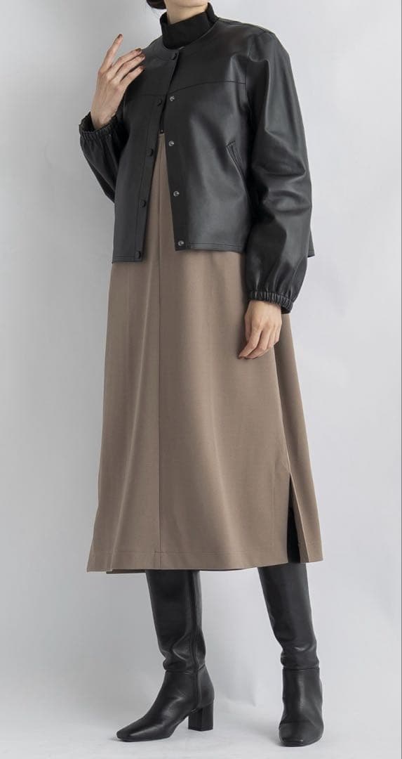 元町ゼラール トルコ産ラムレザー リバーシブル ジャケット