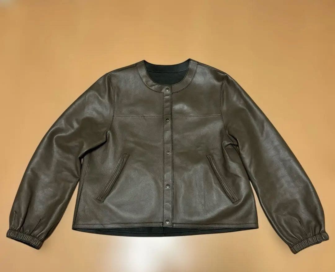 元町ゼラール トルコ産ラムレザー リバーシブル ジャケット