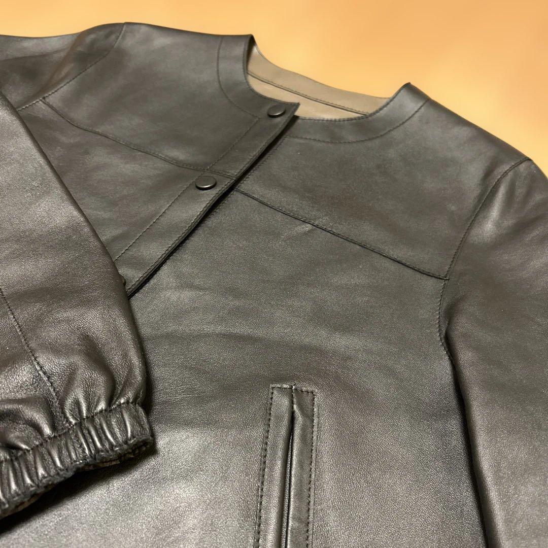 元町ゼラール トルコ産ラムレザー リバーシブル ジャケット