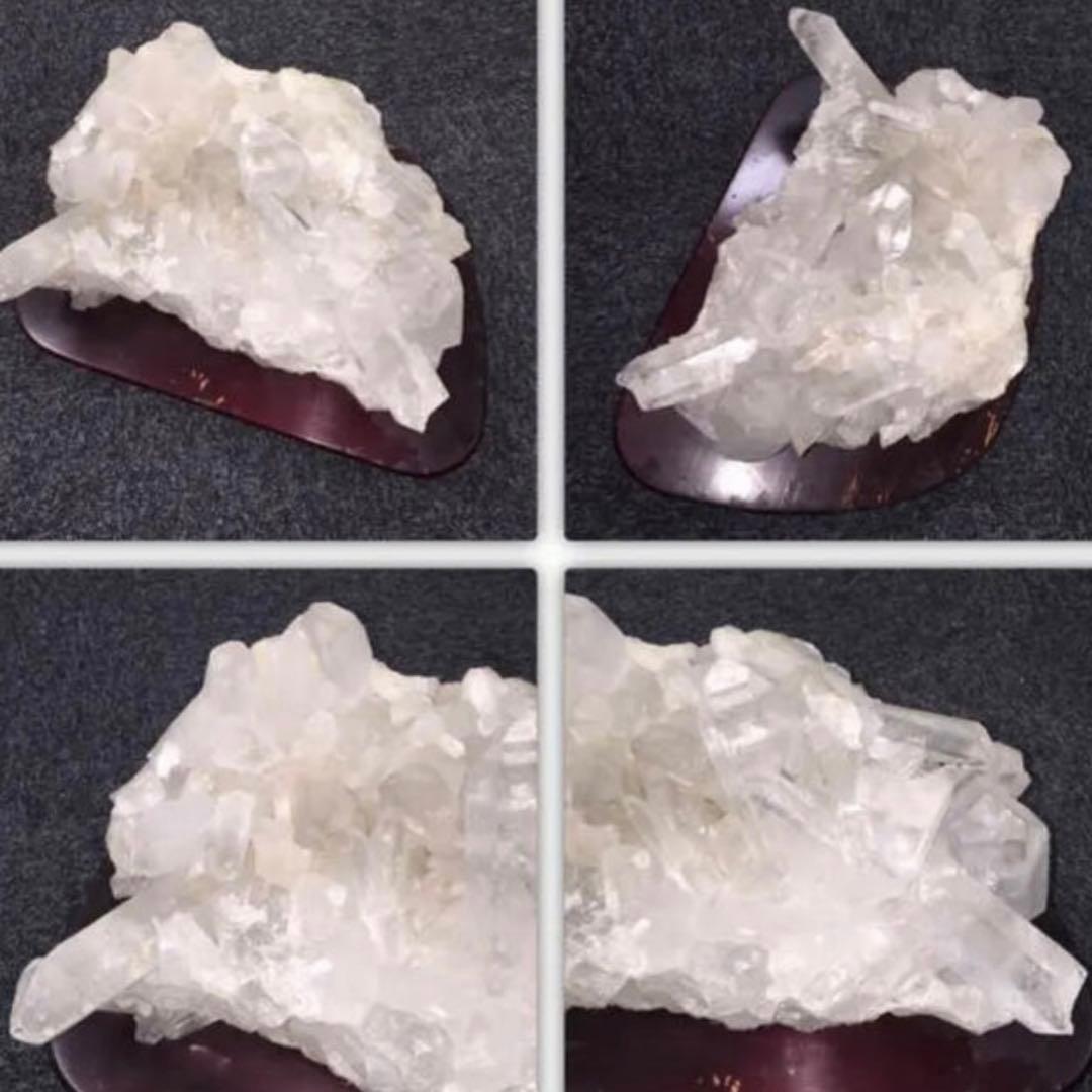 山梨｜水晶原石｜台座付｜左右幅35cm｜送料無料