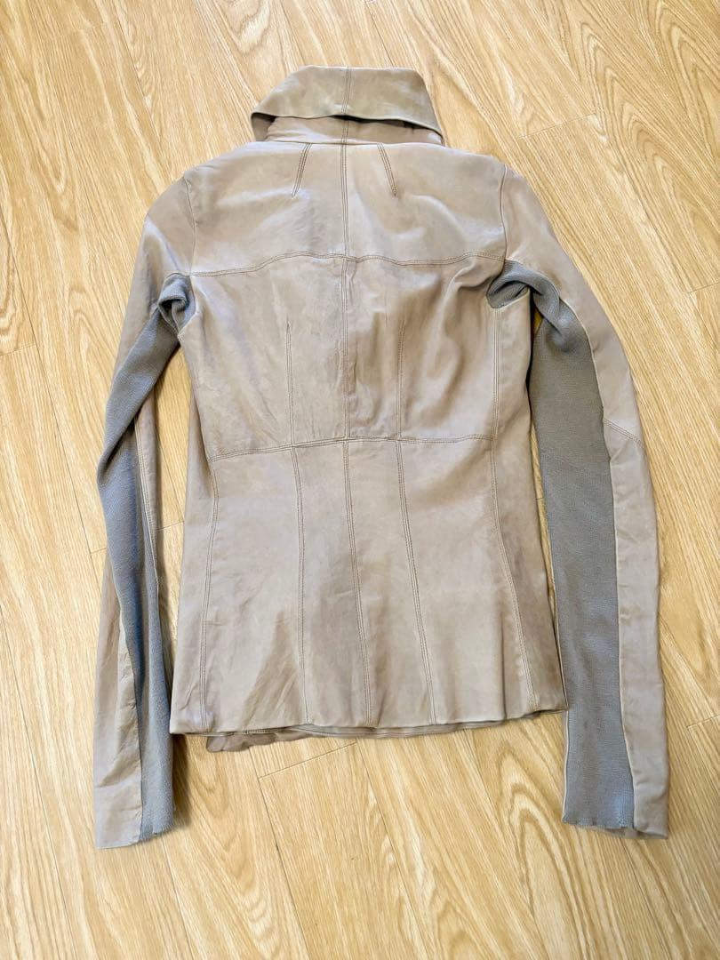 リックオウエンス　レザージャケット　レディース