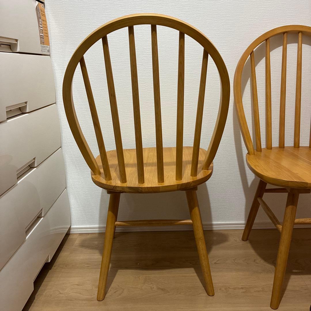 【未使用品】ウィンザーチェア　2脚セット