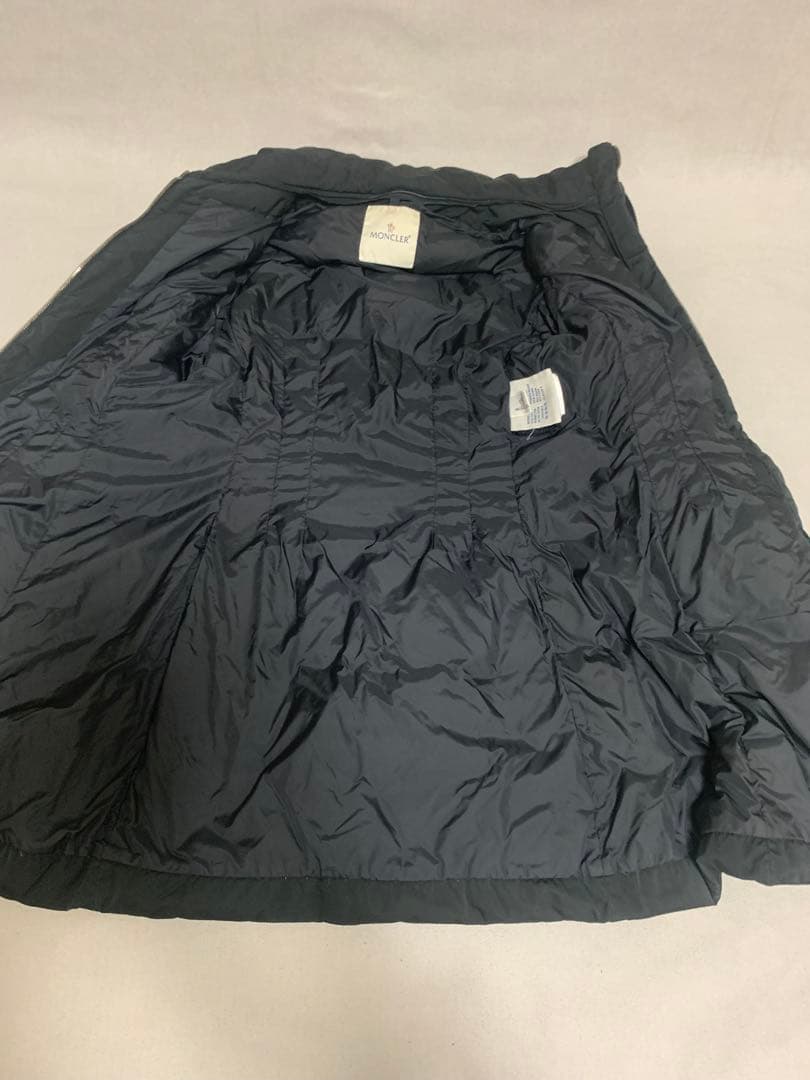 モンクレール　Aライン　ダウンコート　難あり　ブラック