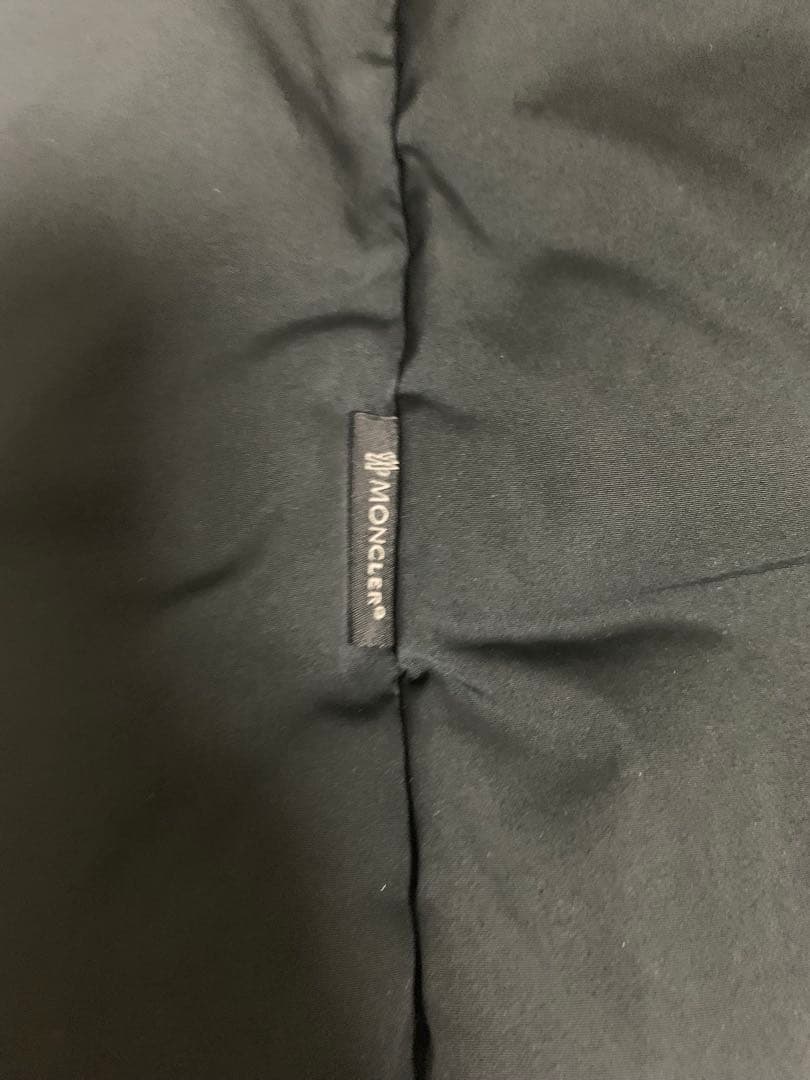 モンクレール　Aライン　ダウンコート　難あり　ブラック