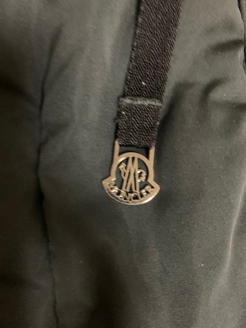 モンクレール　Aライン　ダウンコート　難あり　ブラック