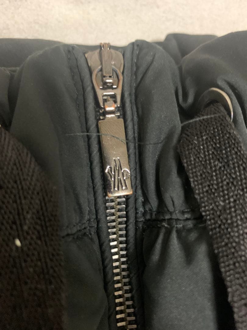 モンクレール　Aライン　ダウンコート　難あり　ブラック