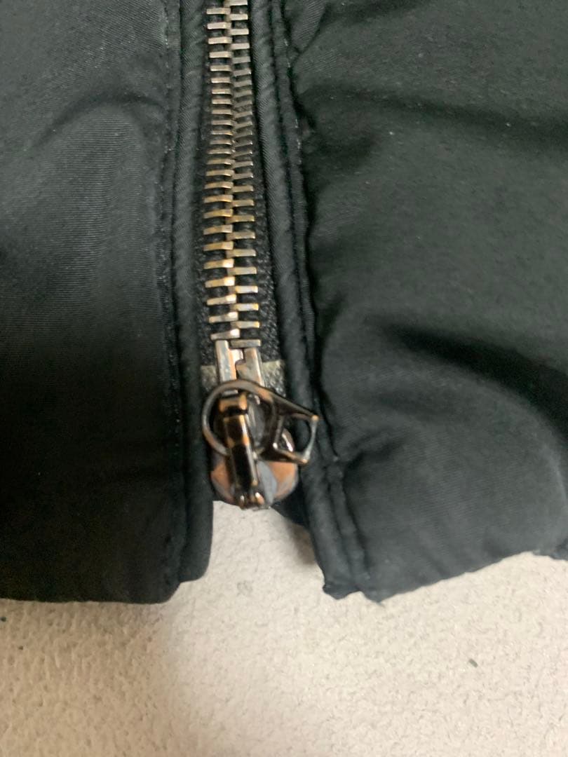 モンクレール　Aライン　ダウンコート　難あり　ブラック