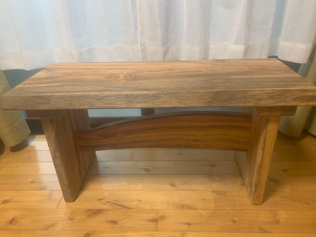 セール✨ワイルドな貫❣️A楠一枚板＊補強♦︎サイドテーブル、ベンチ〜勿体ない利用