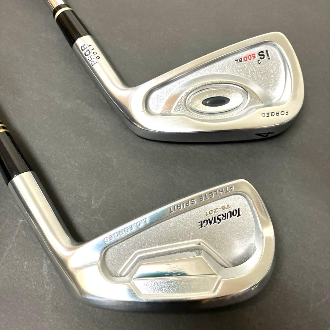 BS TS-201 3番アイアン、プロギア 4番アイアンの2本
