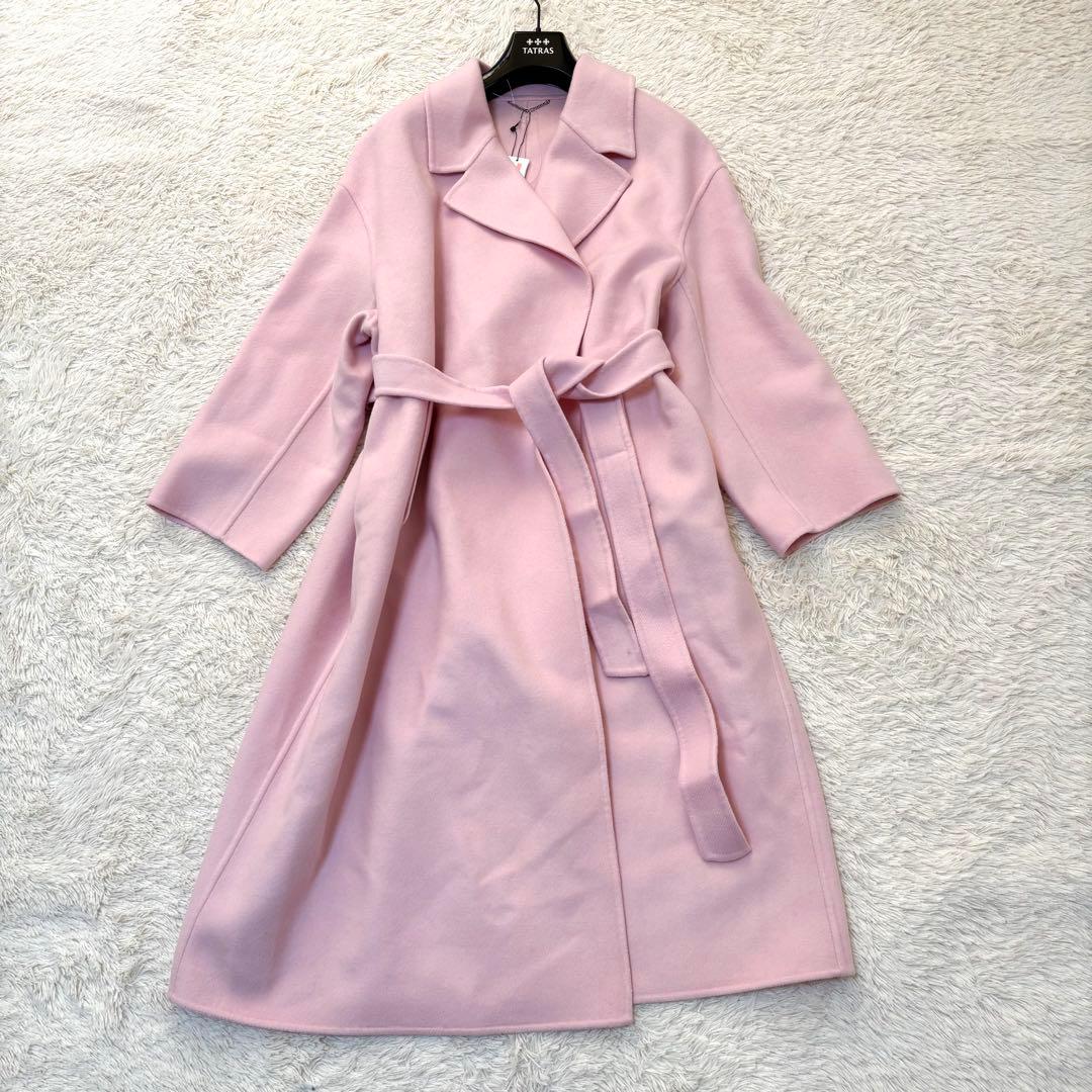 タグ付き✨23区 MANTECOマンテコリバー ロングコート ベルト ピンク