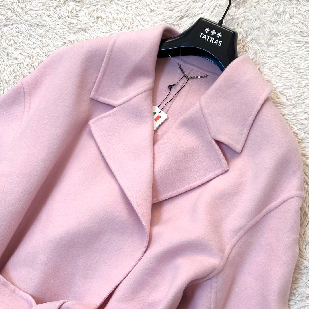 タグ付き✨23区 MANTECOマンテコリバー ロングコート ベルト ピンク