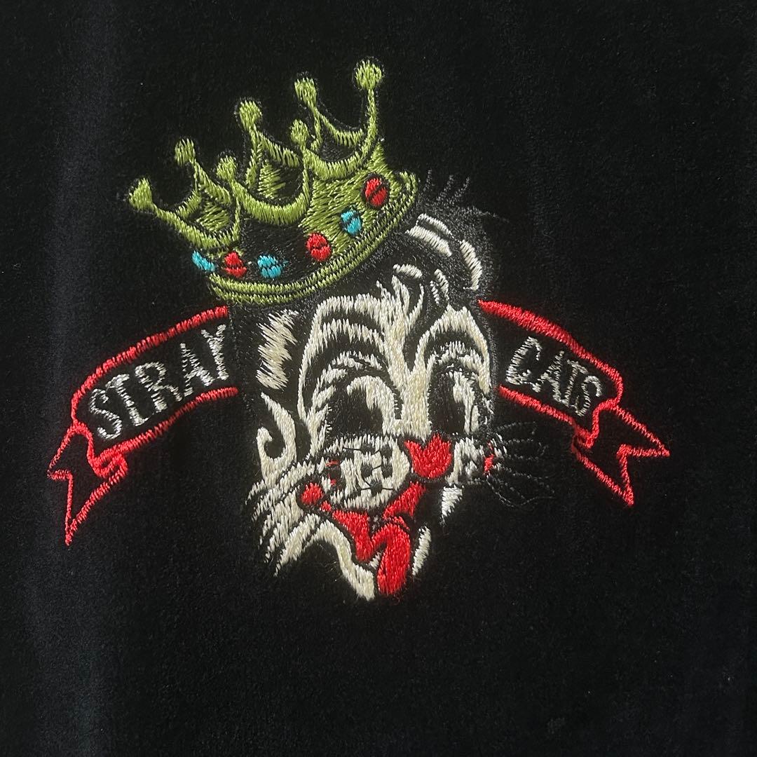 希少 90s ストレイキャッツ 別珍ボディ 豪華刺繍スカジャン